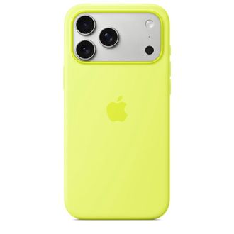 Чохол Silicone Case with MagSafe + Button iPhone 17 Pro Max Neon Yellow - фото 1 Чохол Silicone Case with MagSafe + Button iPhone 17 Pro Max Neon Yellow - фото 1