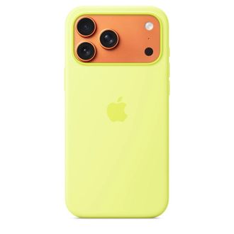 Чохол Silicone Case with MagSafe + Button iPhone 17 Pro Max Neon Yellow - фото 2 Чохол Silicone Case with MagSafe + Button iPhone 17 Pro Max Neon Yellow - фото 2