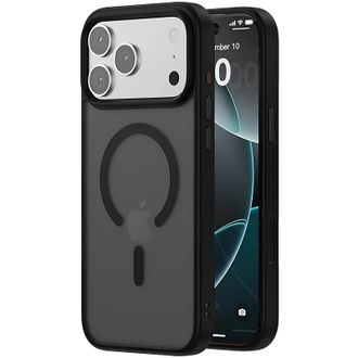 Чохол TPU+PC Metal Buttons with MagSafe iPhone 17 Pro (6.3") (Чорний / Black) - фото 1 Чохол TPU+PC Metal Buttons with MagSafe iPhone 17 Pro (6.3") (Чорний / Black) - фото 1
