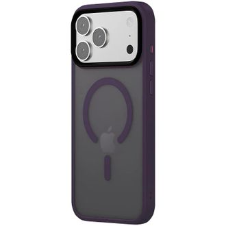 Чохол TPU+PC Metal Buttons with MagSafe iPhone 17 Pro (6.3") (Темно-фіолетовий / Dark Purple) - фото 2