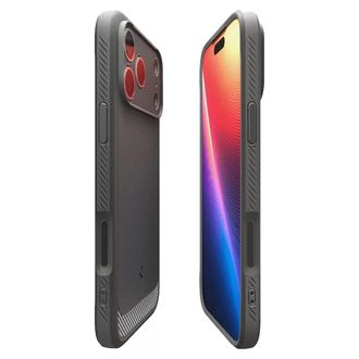 Чехол Spigen для iPhone 17 Pro - Rugged Armor MAG, Grey (ACS10330) - фото 2 Чехол Spigen для iPhone 17 Pro - Rugged Armor MAG, Grey (ACS10330) - фото 2