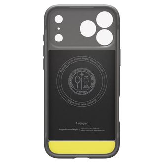 Чехол Spigen для iPhone 17 Pro - Rugged Armor MAG, Grey (ACS10330) - фото 3 Чехол Spigen для iPhone 17 Pro - Rugged Armor MAG, Grey (ACS10330) - фото 3