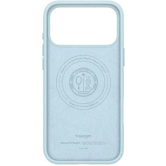 Чехол Spigen для iPhone 17 Pro, Silicon Fit MAG, Mute Blue (ACS10338) - фото 3 Чехол Spigen для iPhone 17 Pro, Silicon Fit MAG, Mute Blue (ACS10338) - фото 3