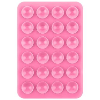 Держатель-присоска для телефона Velcro (Pink) - фото 1