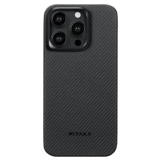 Чохол Pitaka MagEZ Case 4 Twill 600D Black/Grey for iPhone 15 Pro (KI1501PA) - фото 1 Чохол Pitaka MagEZ Case 4 Twill 600D Black/Grey for iPhone 15 Pro (KI1501PA) - фото 1