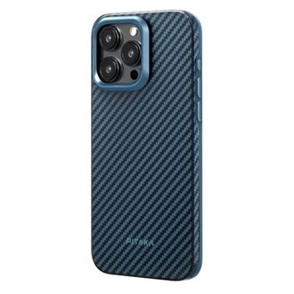 Чохол Pitaka MagEZ Case Pro 4 Twill 1500D Black/Blue for iPhone 15 Pro (KI1508PPA) - фото 2