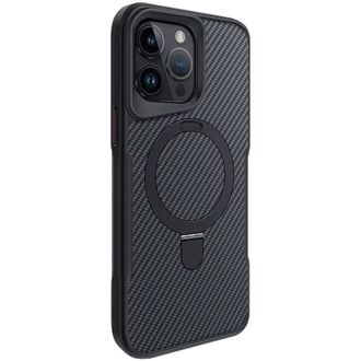Чохол TPU+PC Metal Buttons with MagSafe iPhone Carbon Ring для Apple iPhone 15 Pro Max (6.7") (Чорний) - фото 2