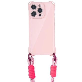 Чохол TPU CrossBody with straps для Apple iPhone 13 Pro Max (6.7") (Pink) - фото 2