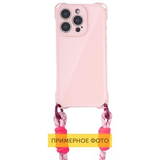 Чохол TPU CrossBody with straps для Apple iPhone 16e (6.1") (Pink) - фото 2