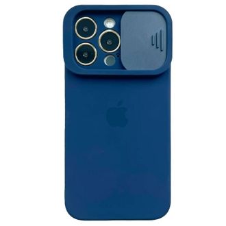 Чохол Silicone with Logo Hide Camera (iPhone 13 Pro, Cobalt Blue) - фото 1