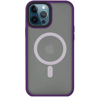 Чехол TPU+PC Metal Buttons with MagSafe iPhone 14 Pro Max (6.7") - purple - фото 1