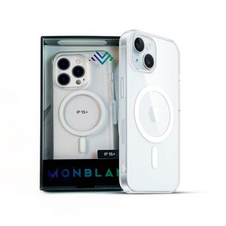 Чехол Monblan для iPhone 15 Plus Magnetic Crystal Series (Transparent) - фото 2