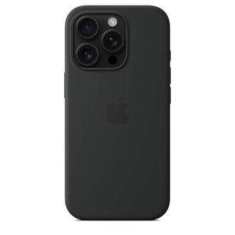 Чохол Silicone Case with MagSafe + Button iPhone 16 Pro Max Black copi - фото 1