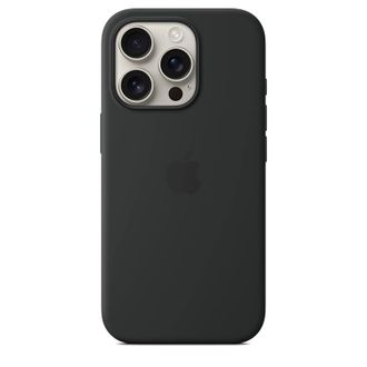 Чохол Silicone Case with MagSafe + Button iPhone 16 Pro Max Black copi - фото 2