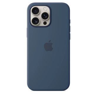 Чохол Silicone Case with MagSafe + Button iPhone 16 Pro Max Denim copi - фото 3