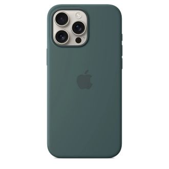 Чехол Silicone Case with MagSafe + Button iPhone 16 Pro Max Lake Green copi - фото 3