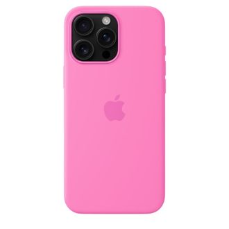 Чехол Silicone Case with MagSafe + Button iPhone 16 Pro Peony - фото 3