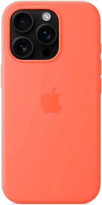 Чохол Silicone Case with MagSafe + Button iPhone 16 Pro Max Tangerine - фото 2