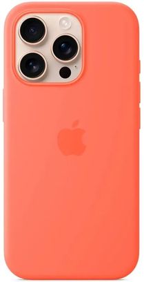 Чохол Silicone Case with MagSafe + Button iPhone 16 Pro Max Tangerine - фото 3