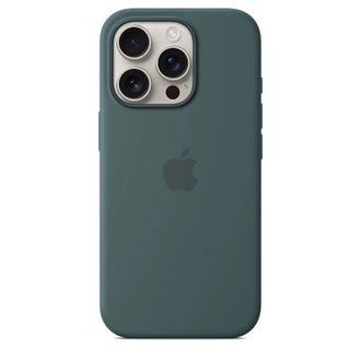 Чохол Silicone Case with MagSafe + Button iPhone 16 Pro Lake Green copi - фото 3