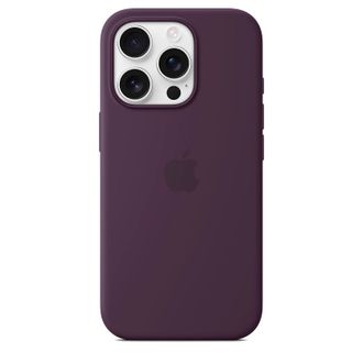 Чехол Silicone Case with MagSafe + Button iPhone 16 Pro Plum copi - фото 2