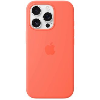 Чехол Silicone Case with MagSafe + Button iPhone 16 Pro Tangerine copi - фото 1