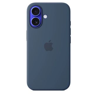 Чехол Silicone Case with MagSafe + Button iPhone 16 Denim copi - фото 1