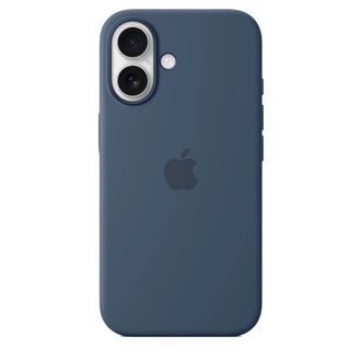 Чехол Silicone Case with MagSafe + Button iPhone 16 Denim copi - фото 2