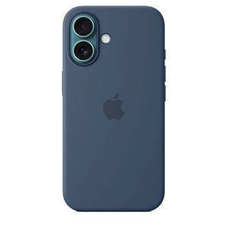 Чехол Silicone Case with MagSafe + Button iPhone 16 Denim copi - фото 3