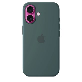 Чохол Silicone Case with MagSafe + Button iPhone 16 Lake Green copi - фото 3