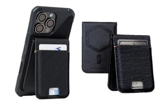 Чехол UAG для карт магнитный с подставкой Metropolis Wallet Kevlar Black (964445113940) - фото 3