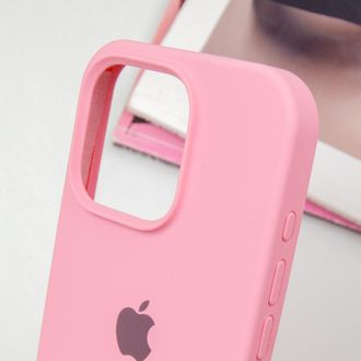 Чехол Silicone Case Open Camera iPhone 15 Pro, #12, Pink - фото 3