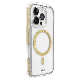 Чохол-накладка LAUT AERO SPARKLE with MagSafe for iPhone 16 Pro Max Crystal-gold (L_IP24D_AS_GD) - фото 2