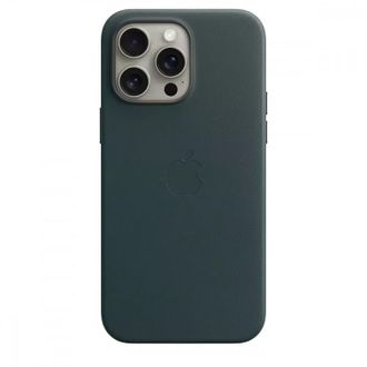 Чехол Leather Case with MagSafe iPhone 15 Pro Evergreen - фото 1