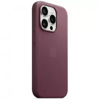 Чохол Leather Case with MagSafe iPhone 15 Pro Mulberry - фото 2