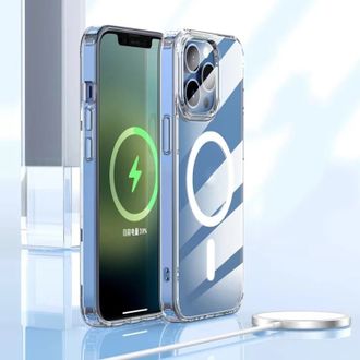 Чехол Mutural Jingtou TPU+PC MagSafe Case for iPhone 13 Pro Max (6,7) Transparent - фото 2