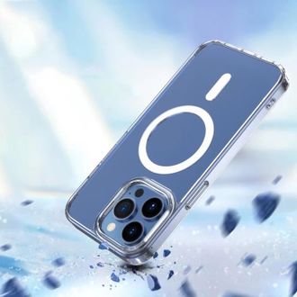 Чехол Mutural Jingtou TPU+PC MagSafe Case for iPhone 13 Pro Max (6,7) Transparent - фото 3