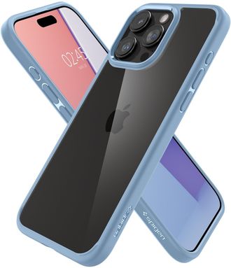 Чехол Spigen для iPhone 15 Pro Max, Ultra Hybrid, Sierra Blue (ACS06572) - фото 3 Чехол Spigen для iPhone 15 Pro Max, Ultra Hybrid, Sierra Blue (ACS06572) - фото 3