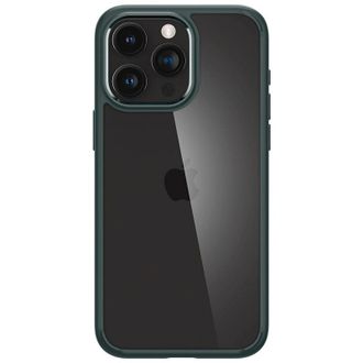 Чехол Spigen для iPhone 15 Pro Max, Ultra Hybrid, Abyss Green (ACS06574) - фото 1 Чехол Spigen для iPhone 15 Pro Max, Ultra Hybrid, Abyss Green (ACS06574) - фото 1