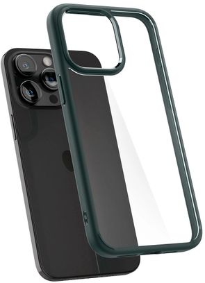 Чехол Spigen для iPhone 15 Pro Max, Ultra Hybrid, Abyss Green (ACS06574) - фото 2 Чехол Spigen для iPhone 15 Pro Max, Ultra Hybrid, Abyss Green (ACS06574) - фото 2