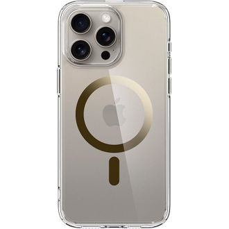 Чохол Spigen для iPhone 15 Pro, Ultra Hybrid MagFit, Gold (ACS06718) - фото 1