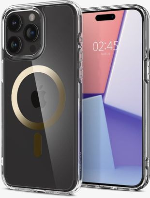 Чохол Spigen для iPhone 15 Pro, Ultra Hybrid MagFit, Gold (ACS06718) - фото 3