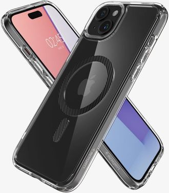 Чохол Spigen для iPhone 15, Ultra Hybrid MagFit, Carbon Fiber ACS06805 - фото 2 Чохол Spigen для iPhone 15, Ultra Hybrid MagFit, Carbon Fiber ACS06805 - фото 2