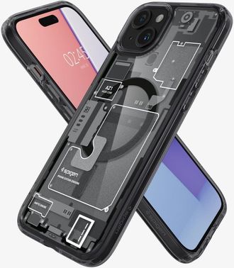Чехол Spigen для iPhone 15, Ultra Hybrid MagFit, Zero One ACS06806 - фото 3 Чехол Spigen для iPhone 15, Ultra Hybrid MagFit, Zero One ACS06806 - фото 3