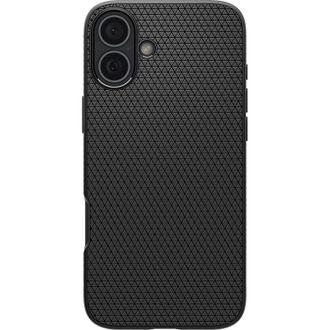 Чехол Spigen для iPhone 16 Plus, Liquid Air, Matte Black (ACS08066) - фото 1