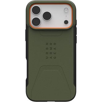 Чехол UAG для iPhone 17 Pro Max Civilian MagSafe Olive/Orange (114546117297) - фото 1 Чехол UAG для iPhone 17 Pro Max Civilian MagSafe Olive/Orange (114546117297) - фото 1