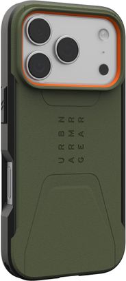 Чохол UAG для iPhone 17 Pro Civilian MagSafe Olive/Orange (114545117297) - фото 2 Чохол UAG для iPhone 17 Pro Civilian MagSafe Olive/Orange (114545117297) - фото 2