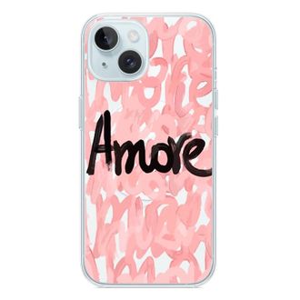 Чехол Print Amore with MagSafe iPhone 15 Plus Pink - фото 1