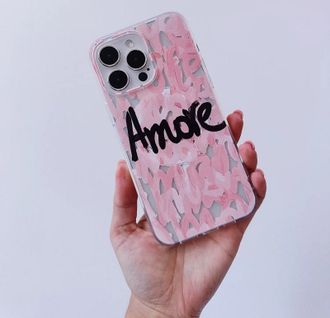 Чохол Print Amore with MagSafe iPhone 16 PRO Pink - фото 2