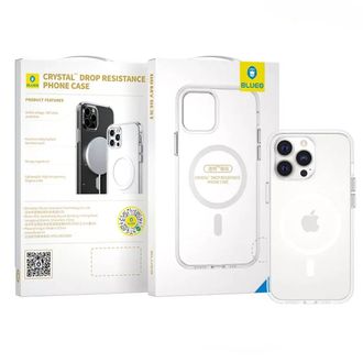 Чохол Blueo для iPhone 15 Pro Max Crystal Pro Drop Resistance With Magnetic Series (Transparent) - фото 2